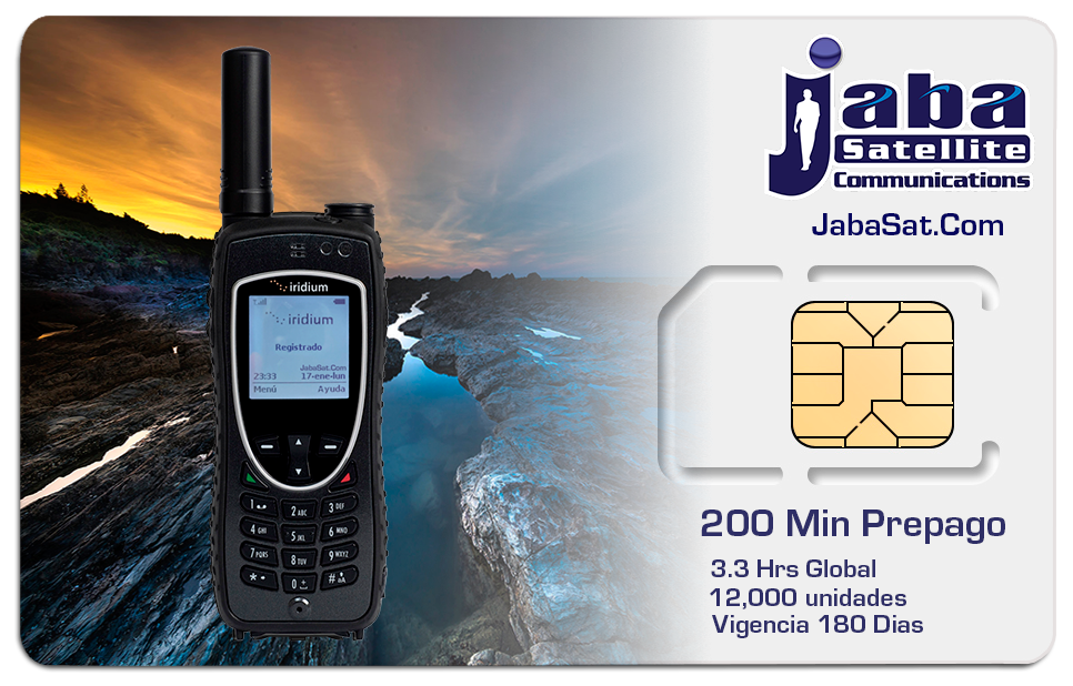 Jabasat 200Min SIM Prepago IRIDIUM 2023